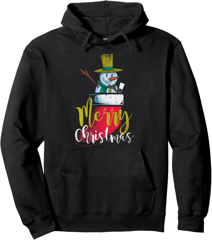 Jungen Kinder Pajama Party Geschenk Dabbing Schneemann Pullover Hoodie