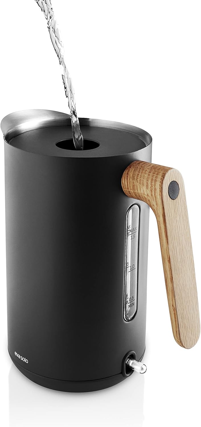 EVA SOLO | Wasserkocher 1,5l Nordic Kitchen | 100% tropffrei | 360 Grad drehbar | Pulverbesichtetem