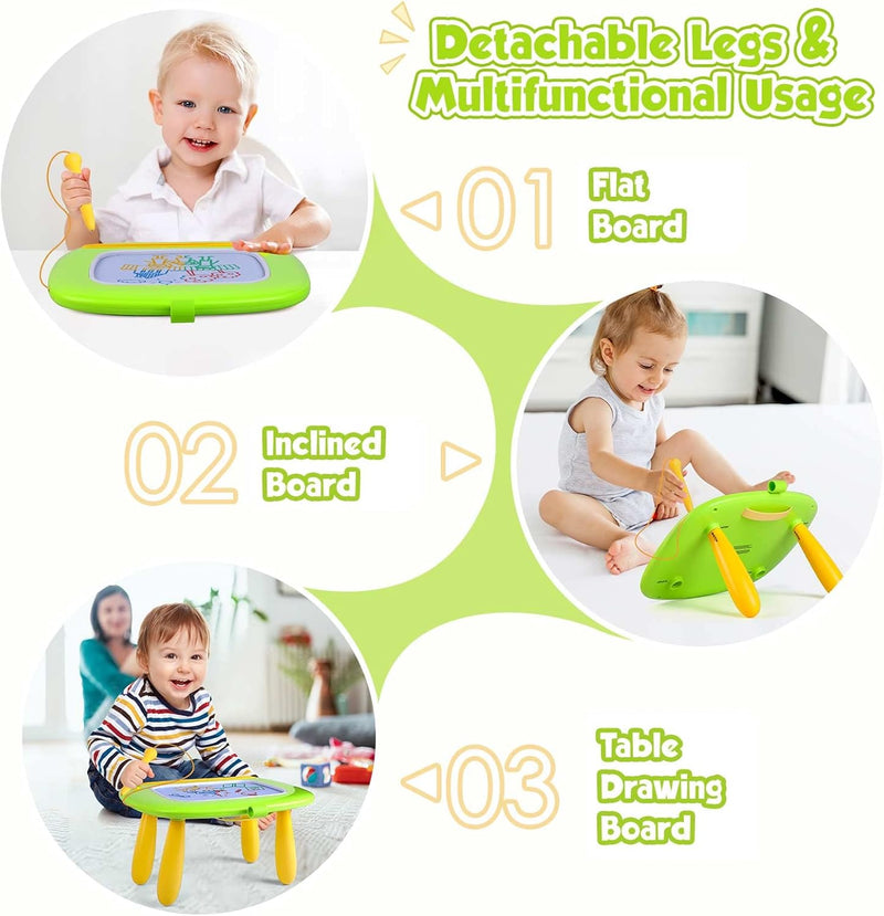 Smasiagon Magnetische Maltafel Zaubertafel für Kinder, Bunte Löschbare Magnettafel Zeichentafel mit