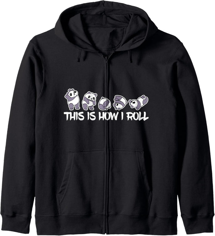 Geschenkidee für alle die Pandas und süsse Pandabären lieben Kapuzenjacke