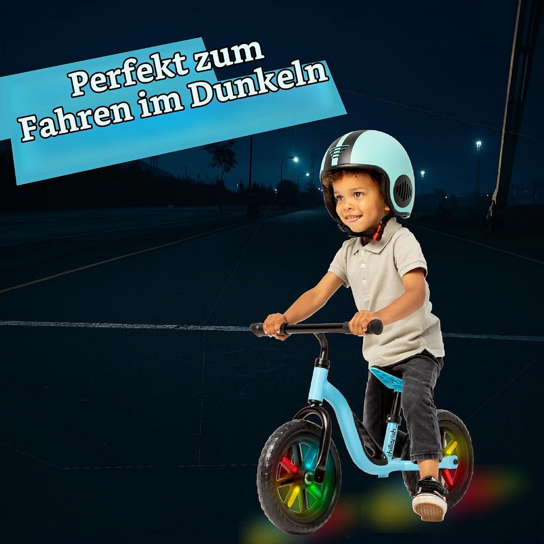 Chillafish Charlie Laufrad, Mit 10 Zoll oder 12 Zoll Reifen, mit Leuchträdern oder Anderen Accessoir