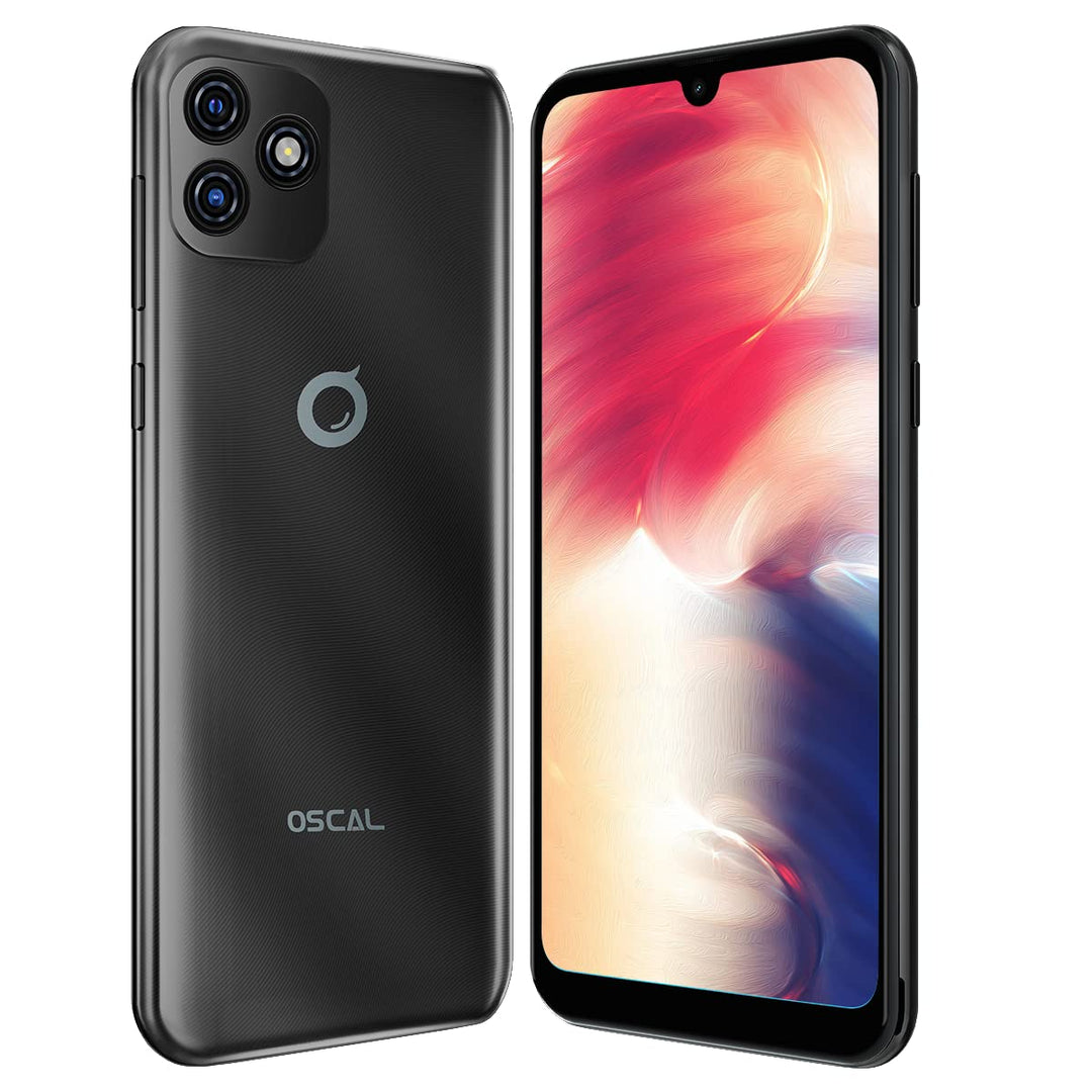 OSCAL C20 PRO Android 11 4G Smartphone Ohne Vertrag, Dual-SIM Handy, 6.08" HD+ Display, Unibody-Desi