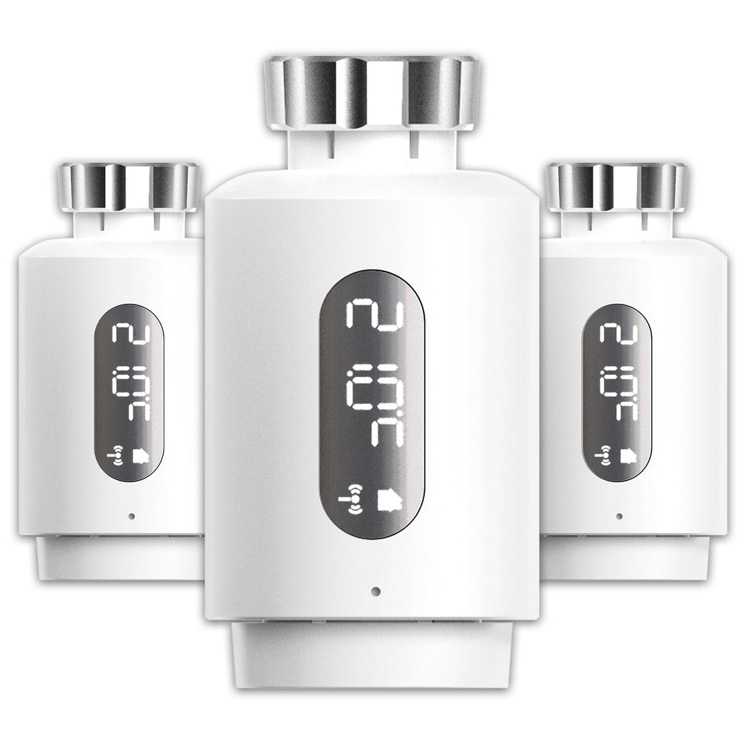 Smart Heizkörperthermostat mit APP ANTELA Digitales Display zur Kontrolle der Heiztemperatur, Kompat