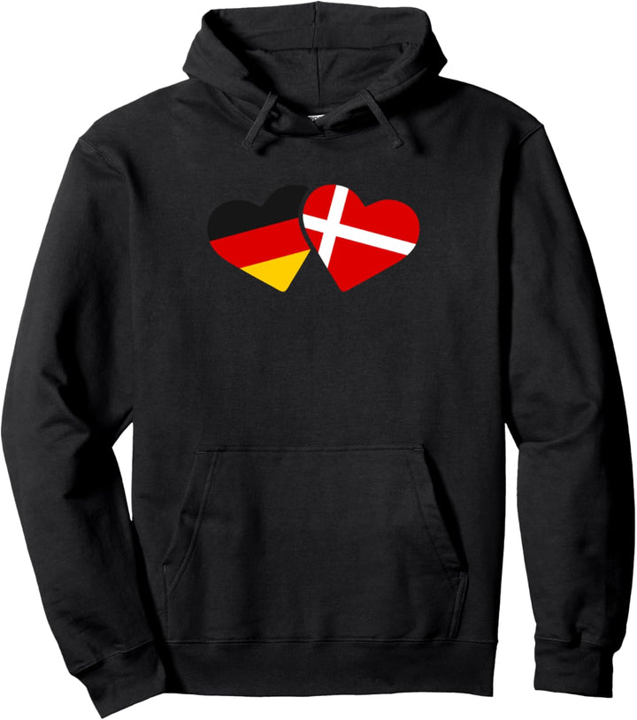 Deutschland Dänemark Liebe Herz Freunde Love Geschenk Pullover Hoodie