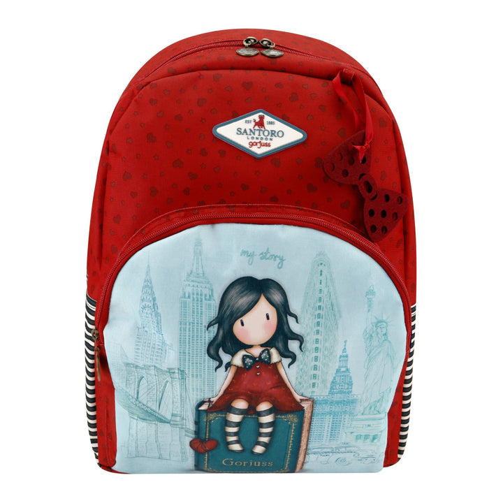 Gorjuss Cityscape My Story Double Zip Rucksack