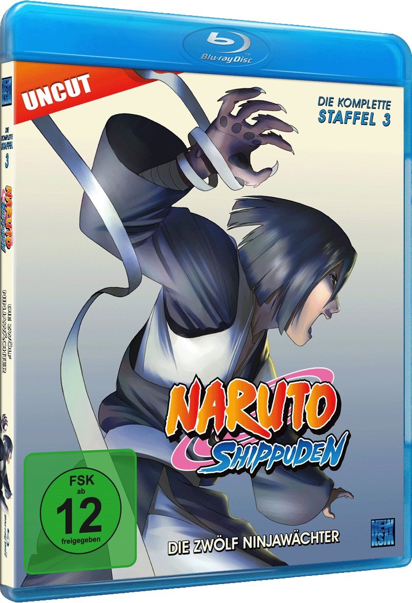 Naruto Shippuden, Staffel 3: Die Zwölf Ninjawächter (Episoden 274-291, uncut) [Blu-ray], Blu-ray