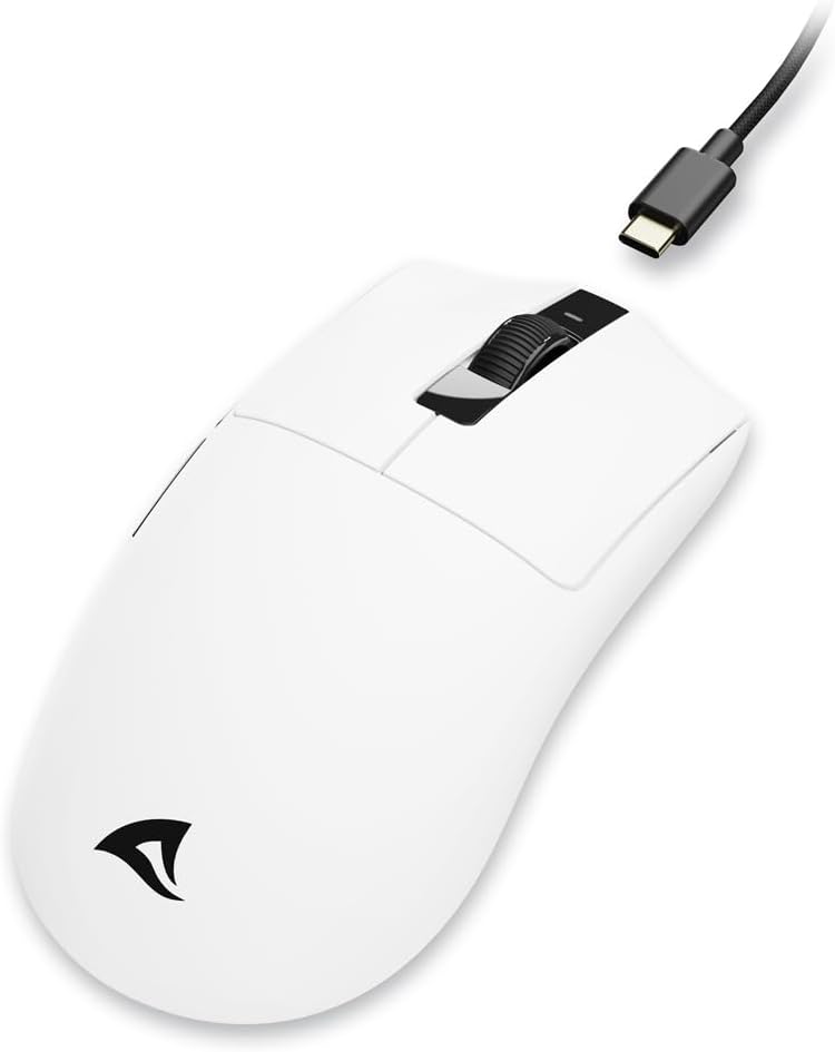 Sharkoon FIREGLIDER One Gaming-Maus, Kabelgebunden und Kabellos, Dual-Mode