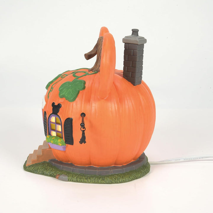 Department 56 Disney Village Halloween Mickey Mouse Pumpkintown House Lit Building, 14 cm, mehrfarbi