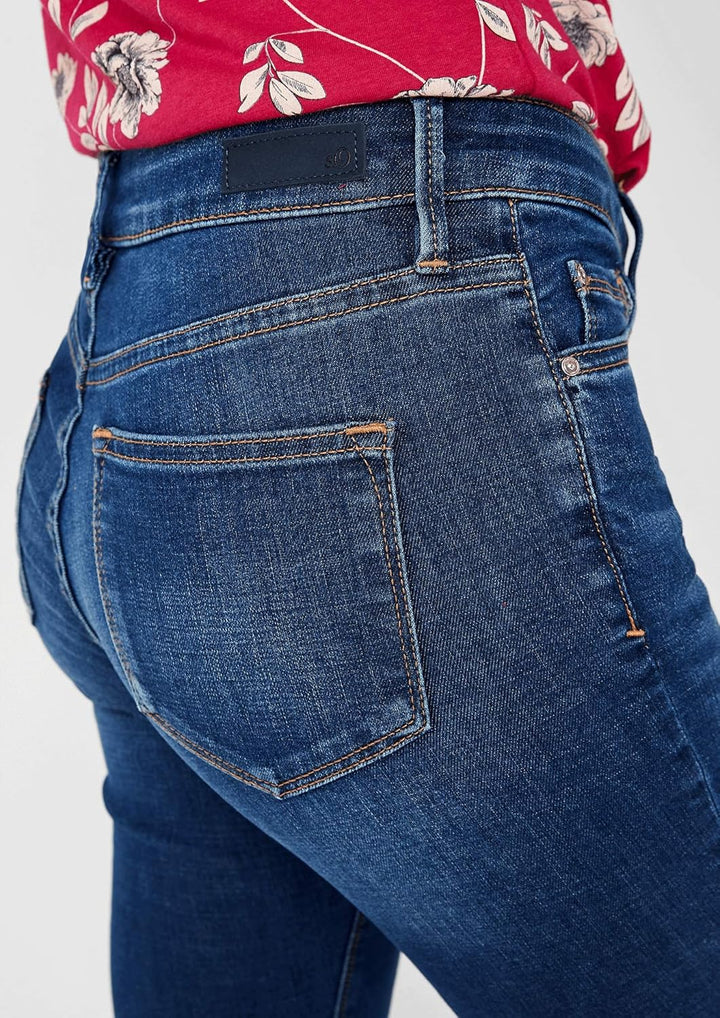 s.Oliver Damen 14.909.71.5868 Skinny Jeans, Blau (Blue Denim Stretch 57z6), 36 /L30 (Herstellergröss