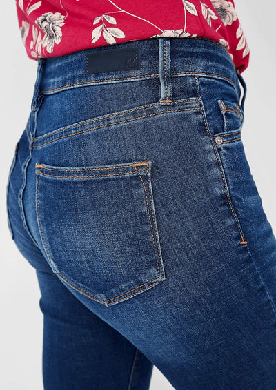 s.Oliver Damen 14.909.71.5868 Skinny Jeans, Blau (Blue Denim Stretch 57z6), 36 /L30 (Herstellergröss