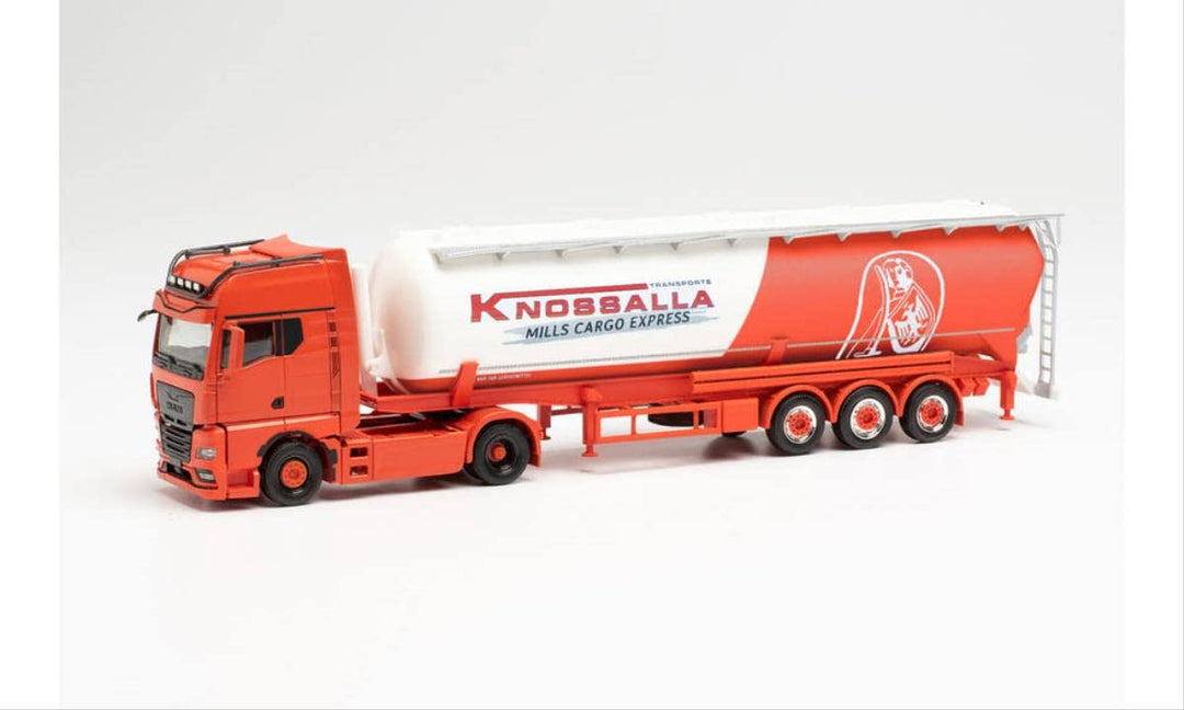 herpa 314268 Man Man TGX GX Individual Silo-Sattelzug Knossalla in Miniatur zum Basteln Sammeln und