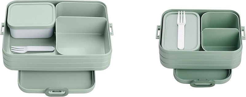 Mepal Brotdose Duo Pack - Midi + Large - Brotdose mit Bento Box - Lunchbox für kleine Snacks & Reste