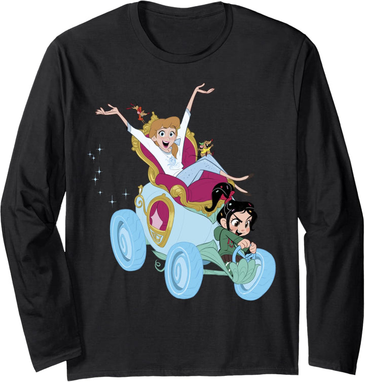 Disney Wreck-It Ralph 2 Cinderella And Vanellope Driving Langarmshirt