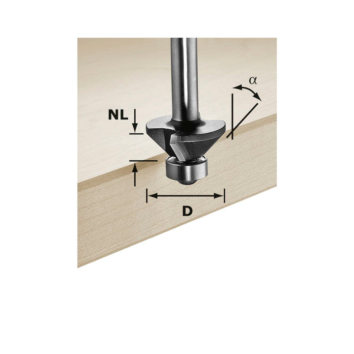 Festool Fasefräser S8 HW 30° D25-KL OFK 30 Grad, 30 Grad