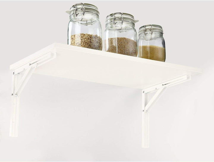 2 Stück SO-TECH® Klappkonsole Profi-Nr.1 L400 Länge: 390 mm/Höhe 300 mm weiss Tragkraft 120 kg (pro