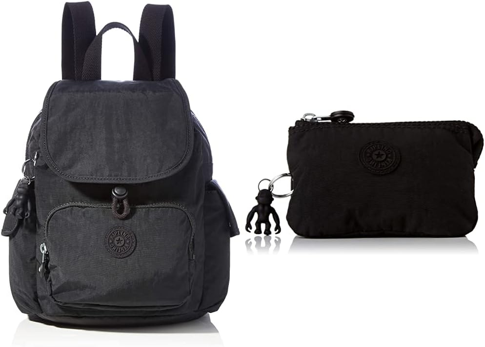 Kipling Damen City Mini BACKPACKS, Black Noir, 27x29x14 Centimeters (B x H T) EU Damen kreativitet P