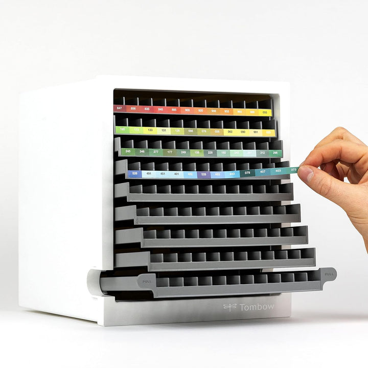 Tombow Schreibtisch-Organizer (leer) | Praktische Aufbewahrung von Stiften | Platz für 108 Stifte [O