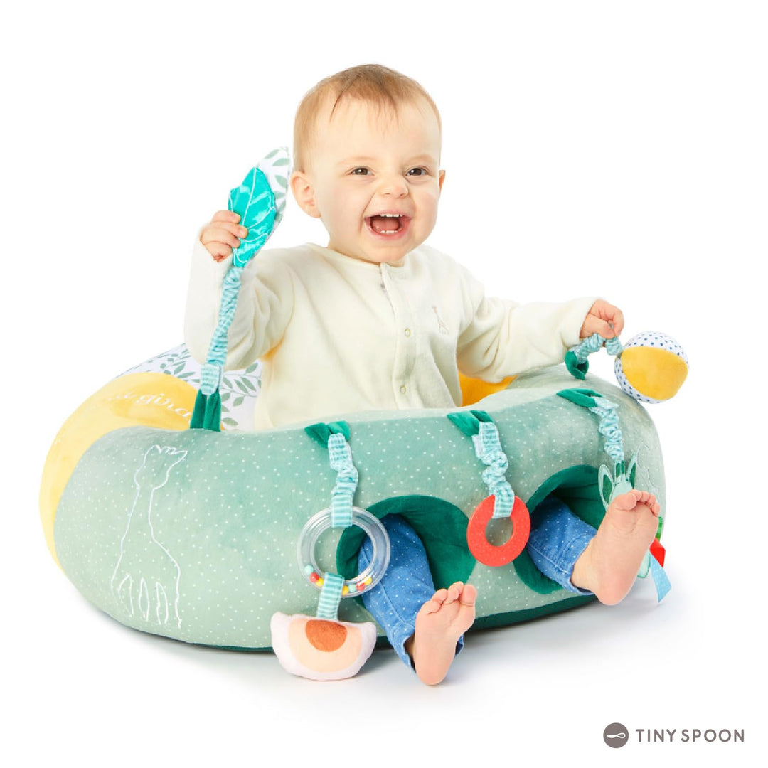 Sophie la Girafe – Baby Seat & Play 2-in-1 – Ab 3 Monaten – Schaum-Lernhocker für Babys – Beissring,