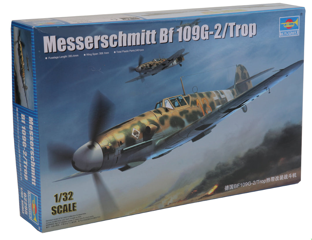 Trumpeter 02295 Modellbausatz Messerschmitt Bf 109G-2/Trop, Mittel