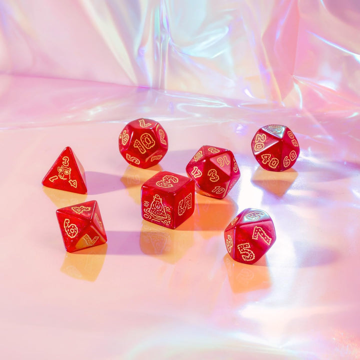 Q-Workshop Capybara Würfelset: Chillo, RPG-Würfel, Capybara-Motiv, für Kinder