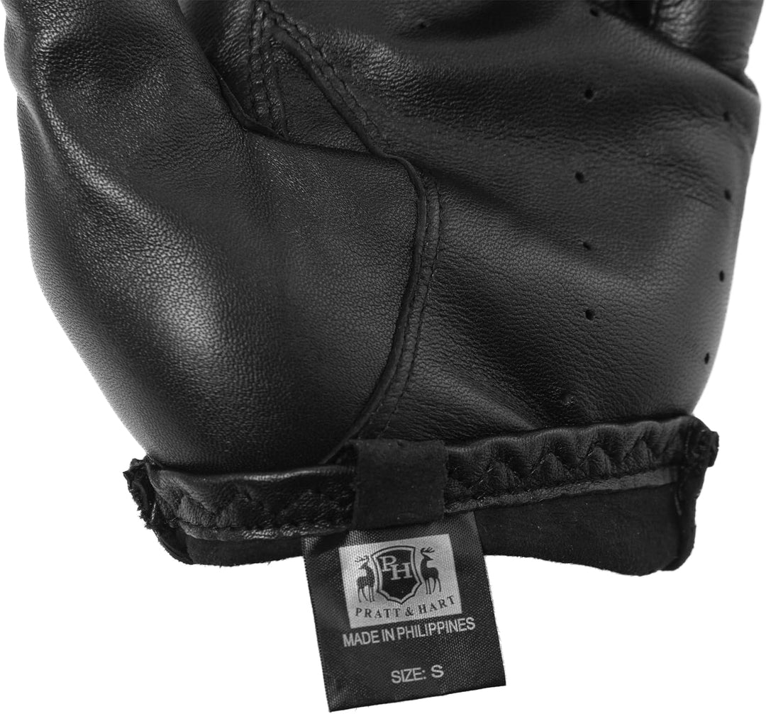 Pratt and Hart RS6738 Herren-Lederhandschuhe von Silverstone XXL Schwarz, XXL Schwarz