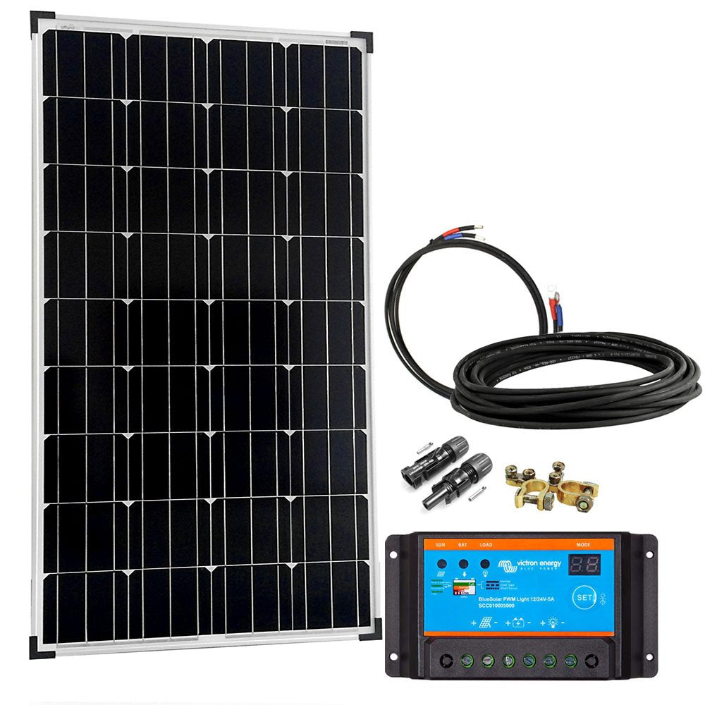 150 Watt Solaranlage Basic-Starter 150W / 12V - Solarmodul Solarladeregler 150w Modulleistung, 150w