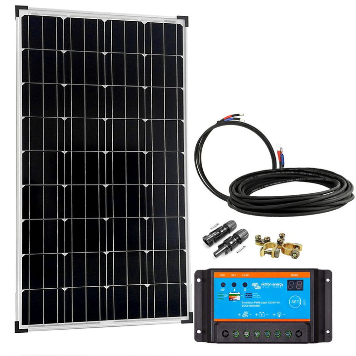 150 Watt Solaranlage Basic-Starter 150W / 12V - Solarmodul Solarladeregler 150w Modulleistung, 150w