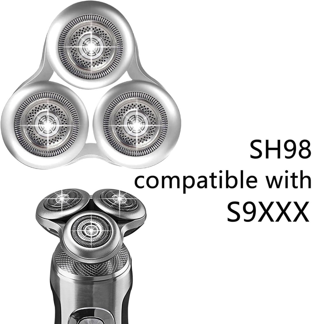SH98 Komplett Ersatz Rasierkopf, kompatibel mit Philips Norel * o Serie 9000 Rasierkopf, Präzisionsr