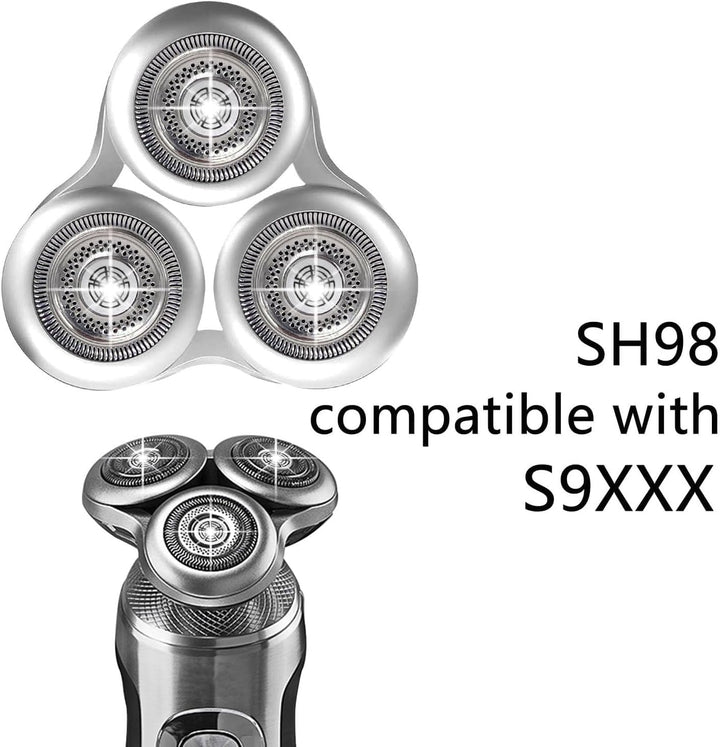 SH98 Komplett Ersatz Rasierkopf, kompatibel mit Philips Norel * o Serie 9000 Rasierkopf, Präzisionsr