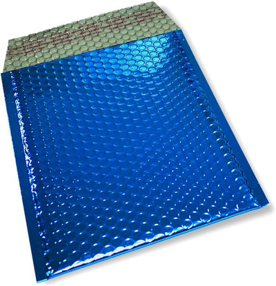 20 Stück Snooploops Luftpolster-Briefumschläge, Farbige Metallische Luftpolsterumschläge Format 170x