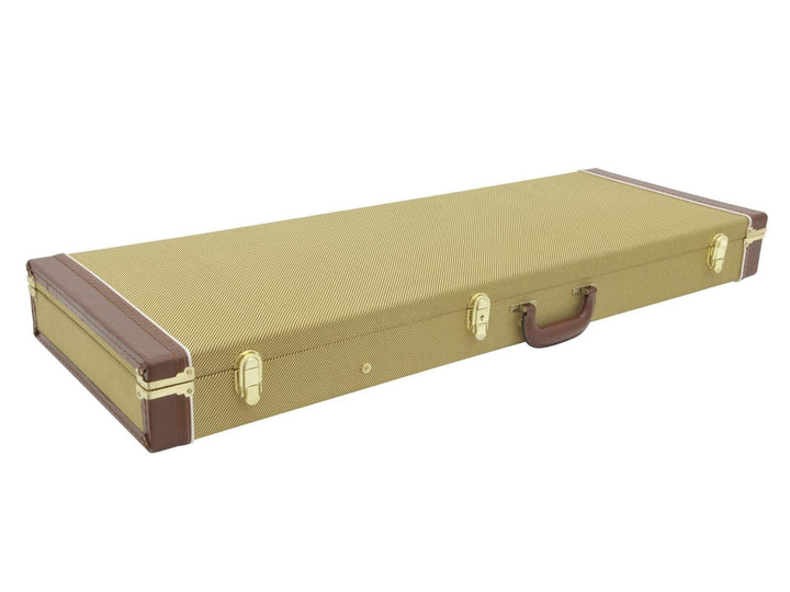 DIMAVERY Holz-Case für E-Gitarren, tweed | Case für E-Gitarren in TL- und ST-Form