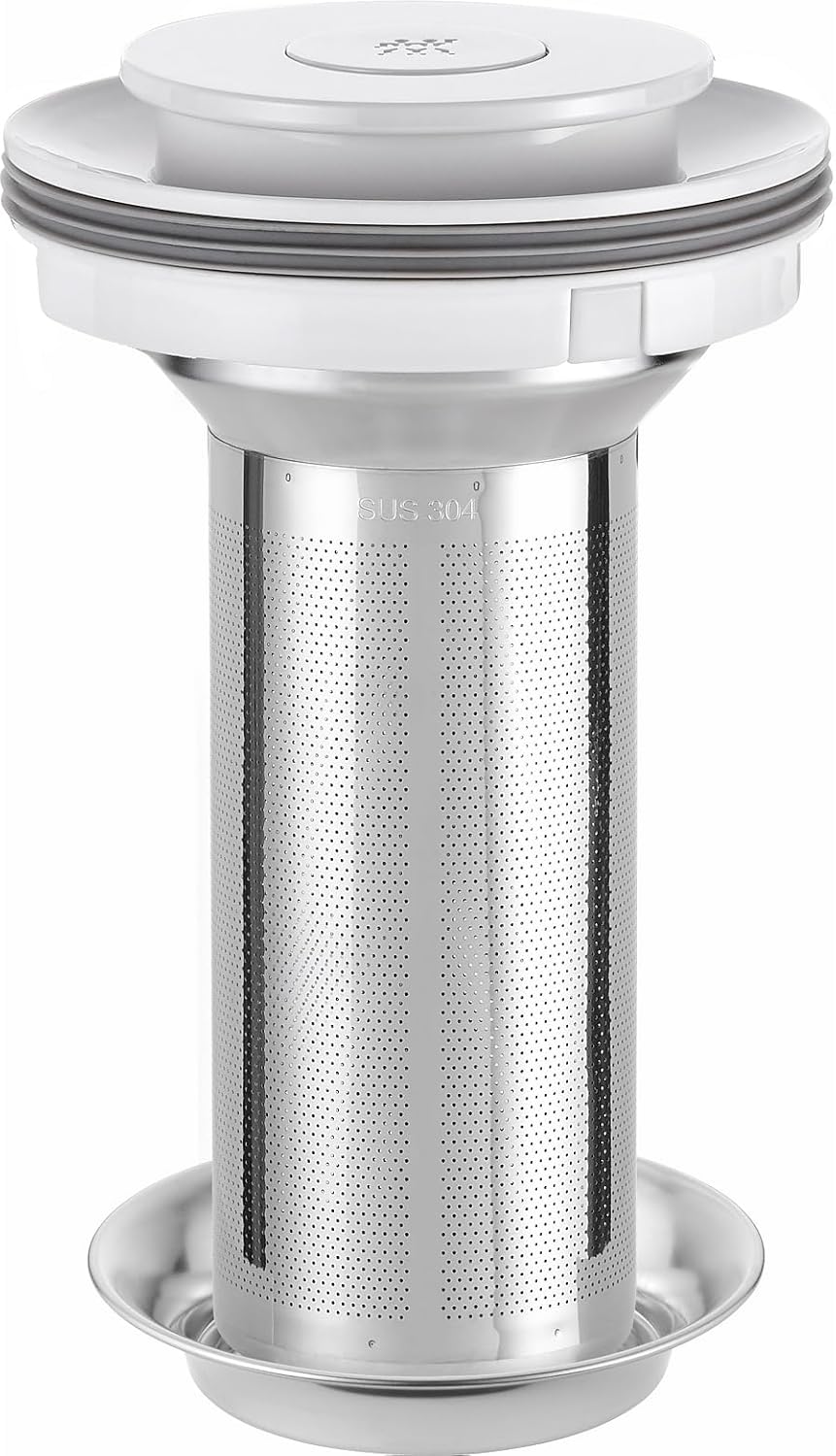 ZWILLING ENFINIGY Wasserkocher aus Glas mit Teesieb & Temperatureinstellung & Teetimer, 185o Watt, 1