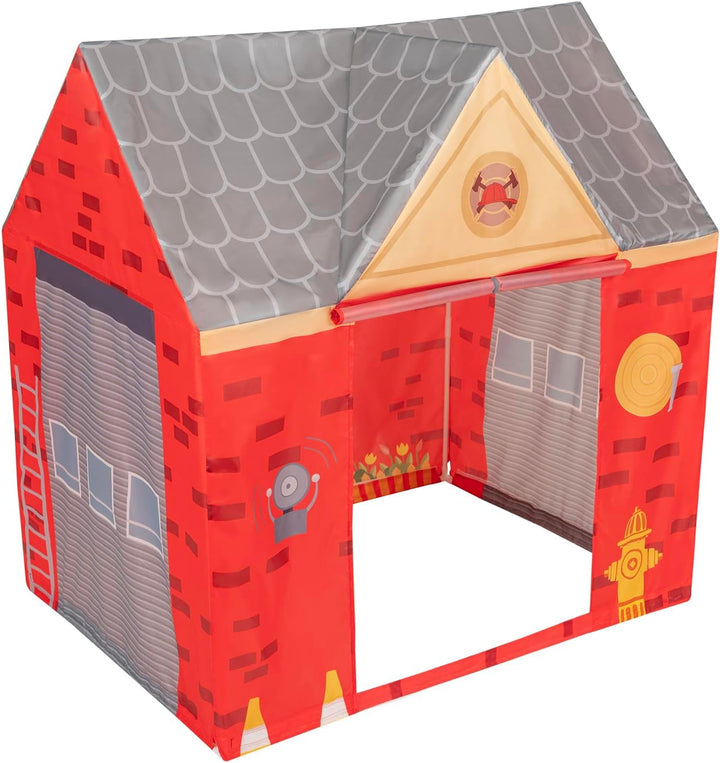 Spielhaus Spielzelt Feuerwehrhaus Mit 300 Bälle Faltbares Für Kinder Realistisches Design Langlebige