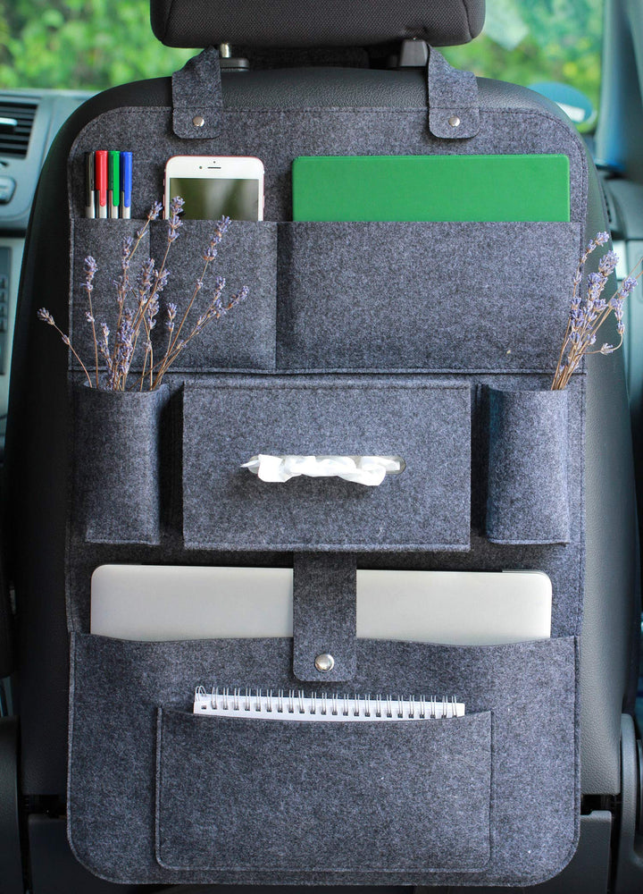 Lucky Sign Auto organizer Rückenlehnenschutz multi Staumöglichkeiten Wohnmobil Zubehör Innenraum, 62