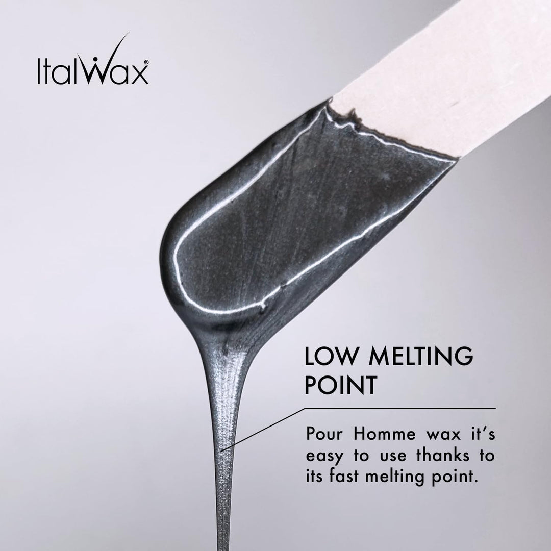 Italwax Pour Homme - 1kg - Waxing perlen für Haarentfernung - Natürliche Formulierung für alle Hautt