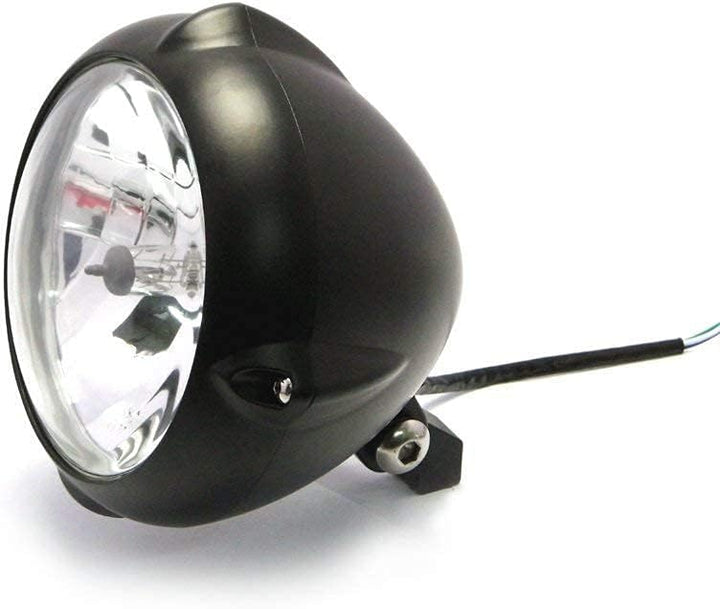 Alchemy Parts 6.7" 12V/55W Mattschwarz Unten Halterung Motorrad Trike Scheinwerfer