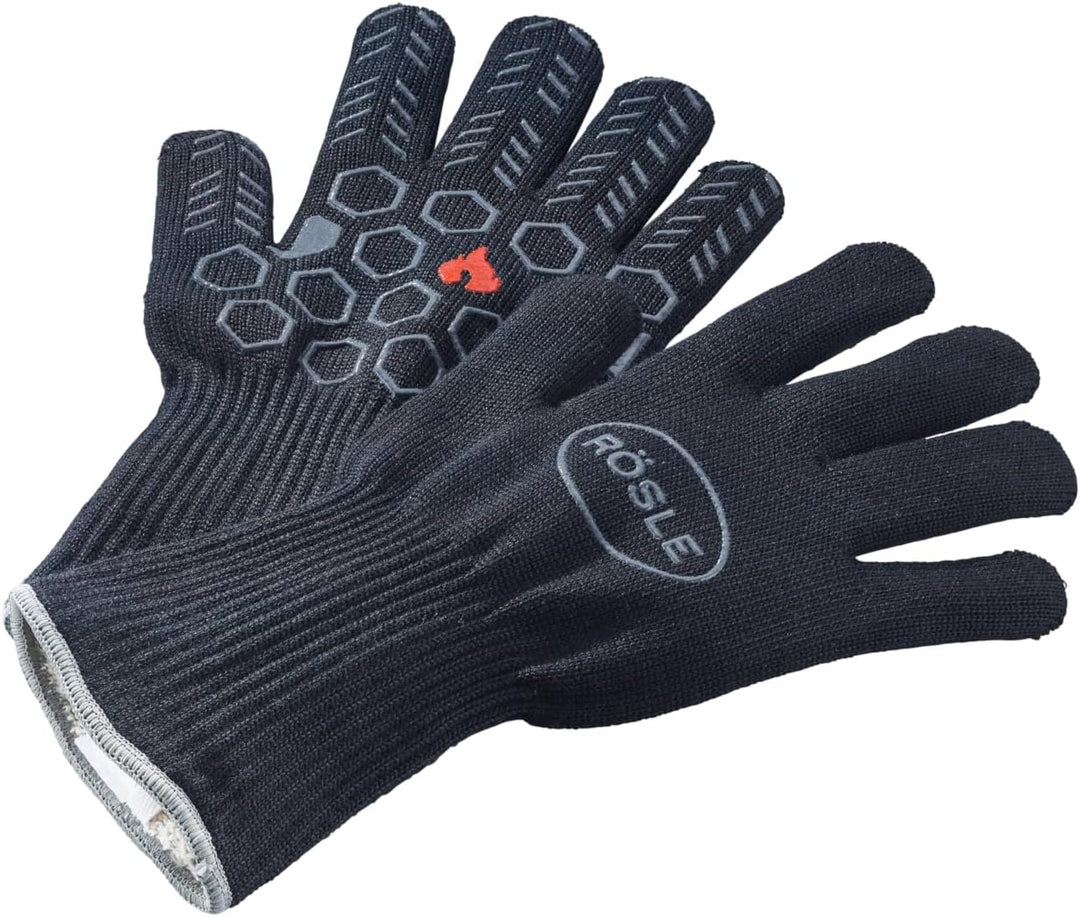 RÖSLE Premium-Grillhandschuhe, Hochwertige Handschuhe zum Schutz vor Verbrennungen, atmungsaktiv und