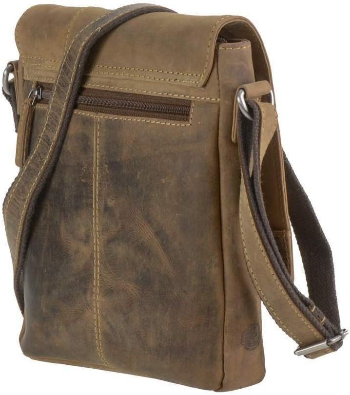 Greenburry Vintage Umhängetasche Leder 22 cm