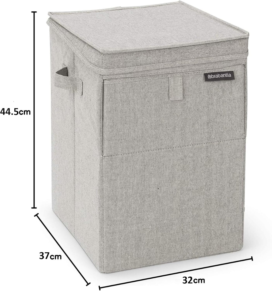 Brabantia - Wäschebox Stapelbar - Wäschekorb - Leicht zu befüllen und zu entleeren - Grosses Volumen