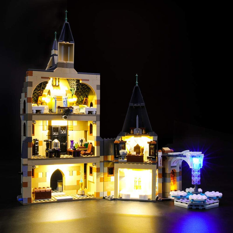 GEAMENT Lichtset für Harry Potter Hogwarts Uhrenturm (Hogwarts Clock Tower) Bausteine Modell kompati