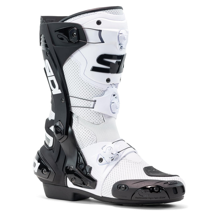 Sidi Unisex Rex AirMotorradstiefel 43 EU Weiss Schwarz, 43 EU Weiss Schwarz