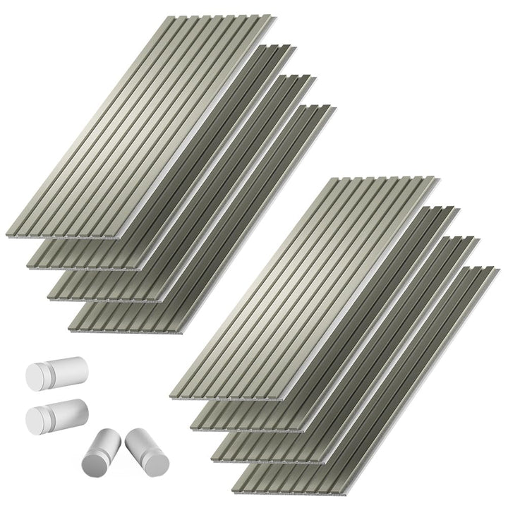 Vicco Akustikpaneele Sonoa, Salbeigrün/Weiss, 40 x 120 cm Salbeigrün/Weiss 8 Stück, Salbeigrün/Weiss