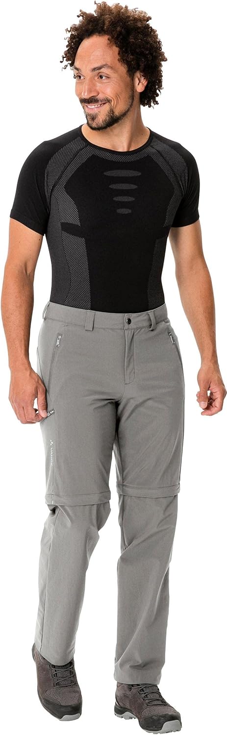 VAUDE Wanderhose Herren Farley Stretch Zip-Off Pants II, Wasserabweisende Herren Wanderhose Zip Off,