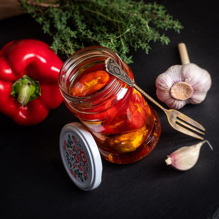 KADAX 50er Set Einmachgläser 315ml TO66, Marmeladengläser Vorratsgläser Mason Jar mit Schraubdeckel,
