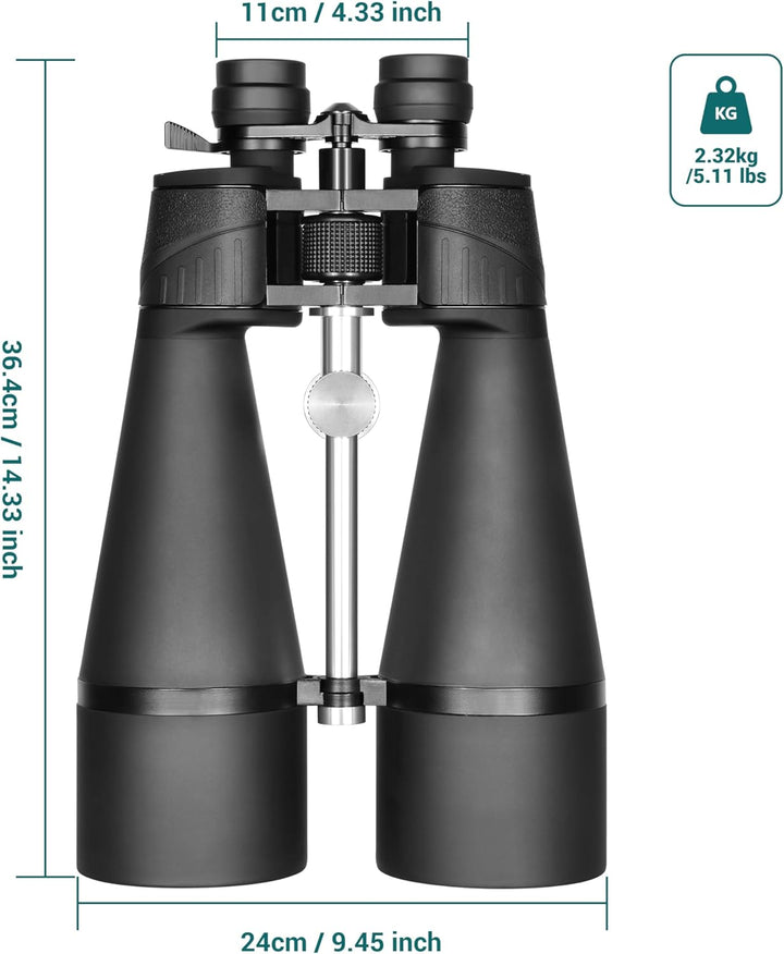 ESSLNB 15-30X80 Zoom Astronomie Ferngläser mit integriertem Stativanschluss Riesen Ferngläser mit Sm