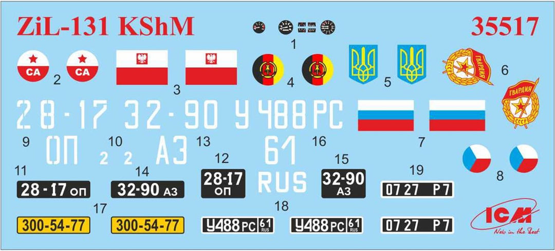 ICM 035517 Czechoslovak Modellbau, Hobby, Zusammenbau, detailliert, Schwarz