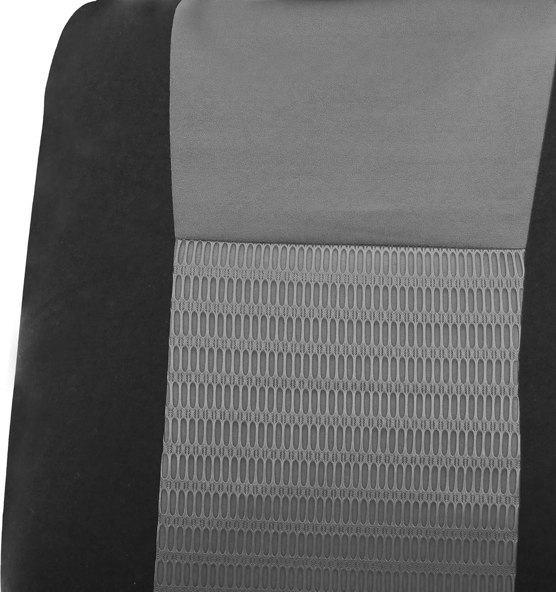 FH Group FB060GRAY102 Universelle Passform Deluxe 3D-Air-Mesh-Vordersitzbezüge, passend für die meis