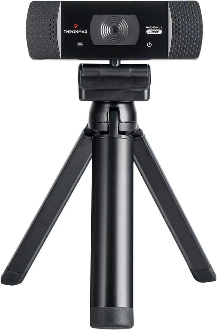 THRONMAX Stream GO X1 PRO 1080P Full HD Webcam with Auto Focus, Built-In Noise-Reducing Dual Microph