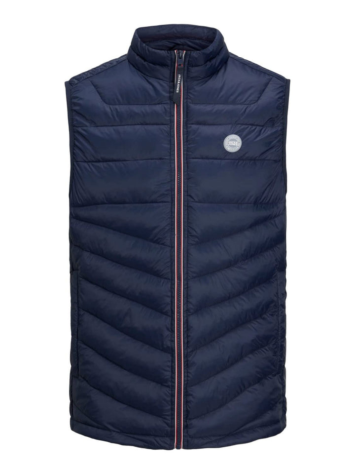 JACK & JONES Herren Jjehero Bodywarmer Collar Noos Quilted Jacket S Navy Blazer/Detail:CONTRAST ZIP,