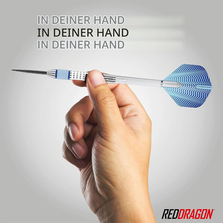 RED DRAGON Stag 24g, 26g, 28g oder 30g Professional Tungsten Darts Set mit Flights und Schäfte 24.0
